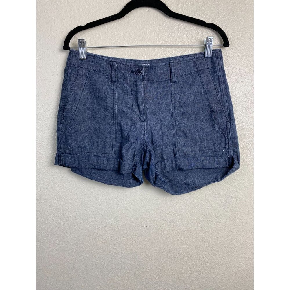 Ann Taylor Loft Womens Cargo Short Size 2‎ Blue Cotton Classic Capsule Summer